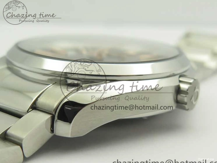 0224 FlexibleFit Aqua Terra 150M SS VSF 1:1 Best Edition Black Wave Textured Dial RG Hand on SS Bracelet A8500 Super Clone 8032